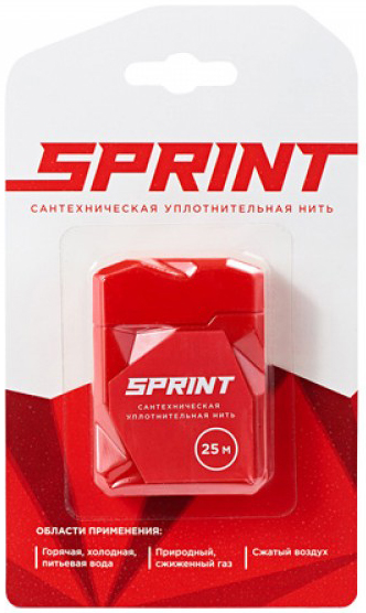 Нить сантех. д/герметизации резьбовых соед. 25м SPRINT