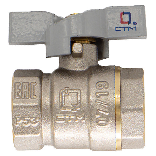 Купить Кран шар. для воды 1/2" г/г бабочка CTM СТАНДАРТ в Москве