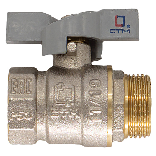 Купить Кран шар. для воды 1/2" г/ш бабочка CTM СТАНДАРТ в Москве